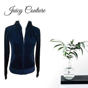 Juicy Couture Velour Jacket Hoodie Large